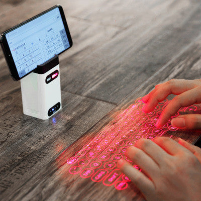 Teclado Laser de Projeção Virtual Bluetooth | Portátil, QWERTY e Função Mouse
