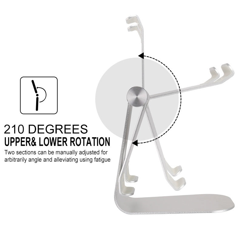 Suporte de Secretária Ajustável para iPad e Telemóvel | Suporte de Metal Universal para Tablet | Leano Shop