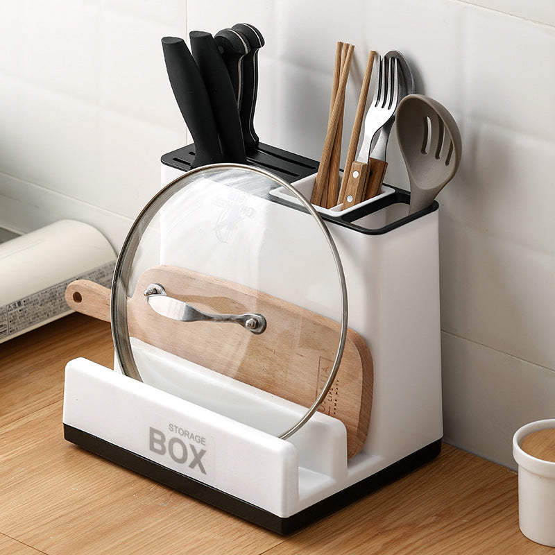 Organizador de Talheres e Blocos de Facas para Gaveta/Bancada | Plástico Anti-deslizante | Arrumação Inteligente | Leano Shop