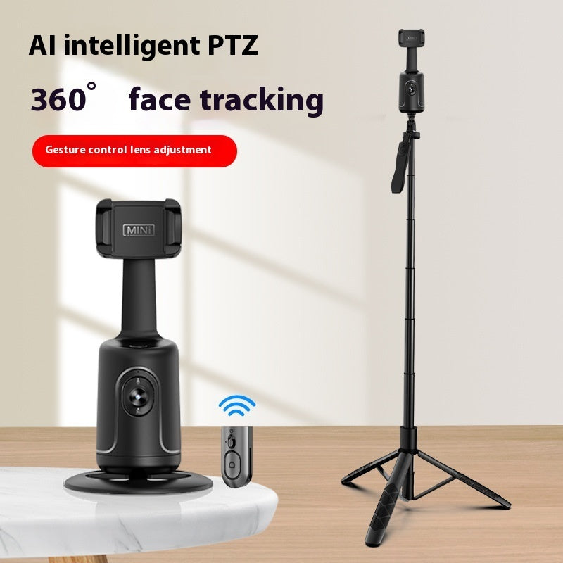 Gimbal Inteligente 360° com Rastreamento Facial AI | Suporte Automático para Vlogs e Lives