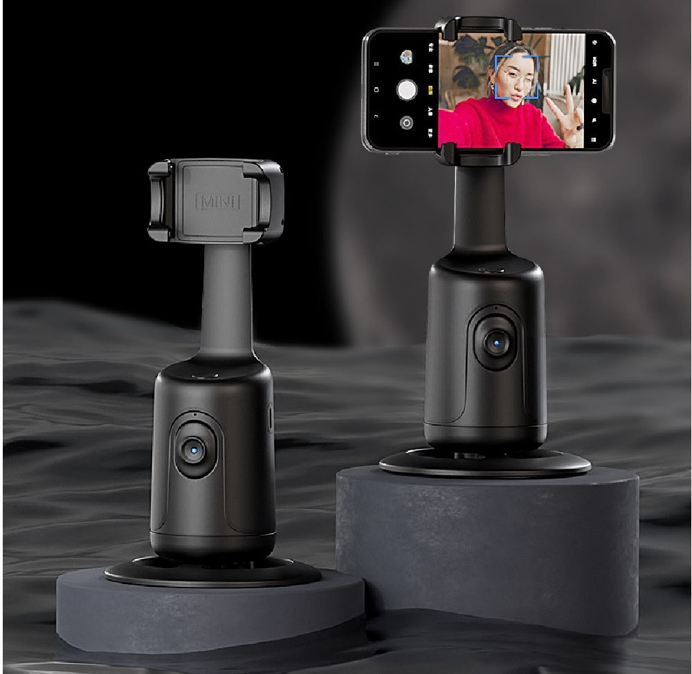 Gimbal Inteligente 360° com Rastreamento Facial AI | Suporte Automático para Vlogs e Lives