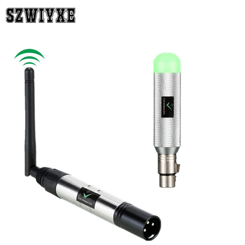 Kit DMX 512 Sem Fios 2.4G (Transmissor + Recetor) – Iluminação Profissional DJ e Palco
