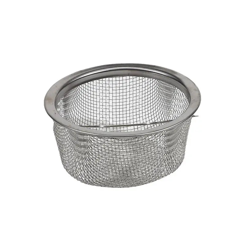 Filtro de Pia de Cozinha em Aço Inoxidável (Cesto de Resíduos com Alça)