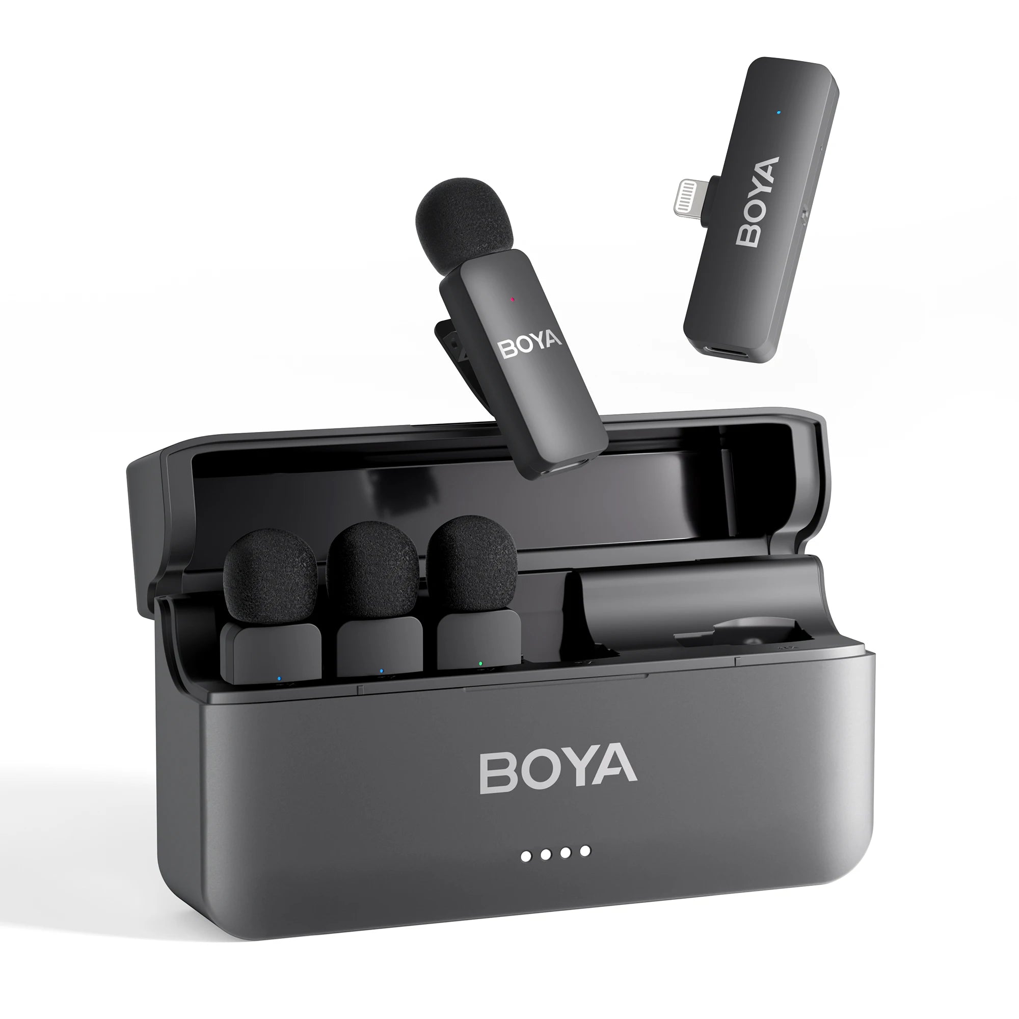 BOYA BY-V4 Wireless Lavalier Microphone (Kit 4 Microfones)