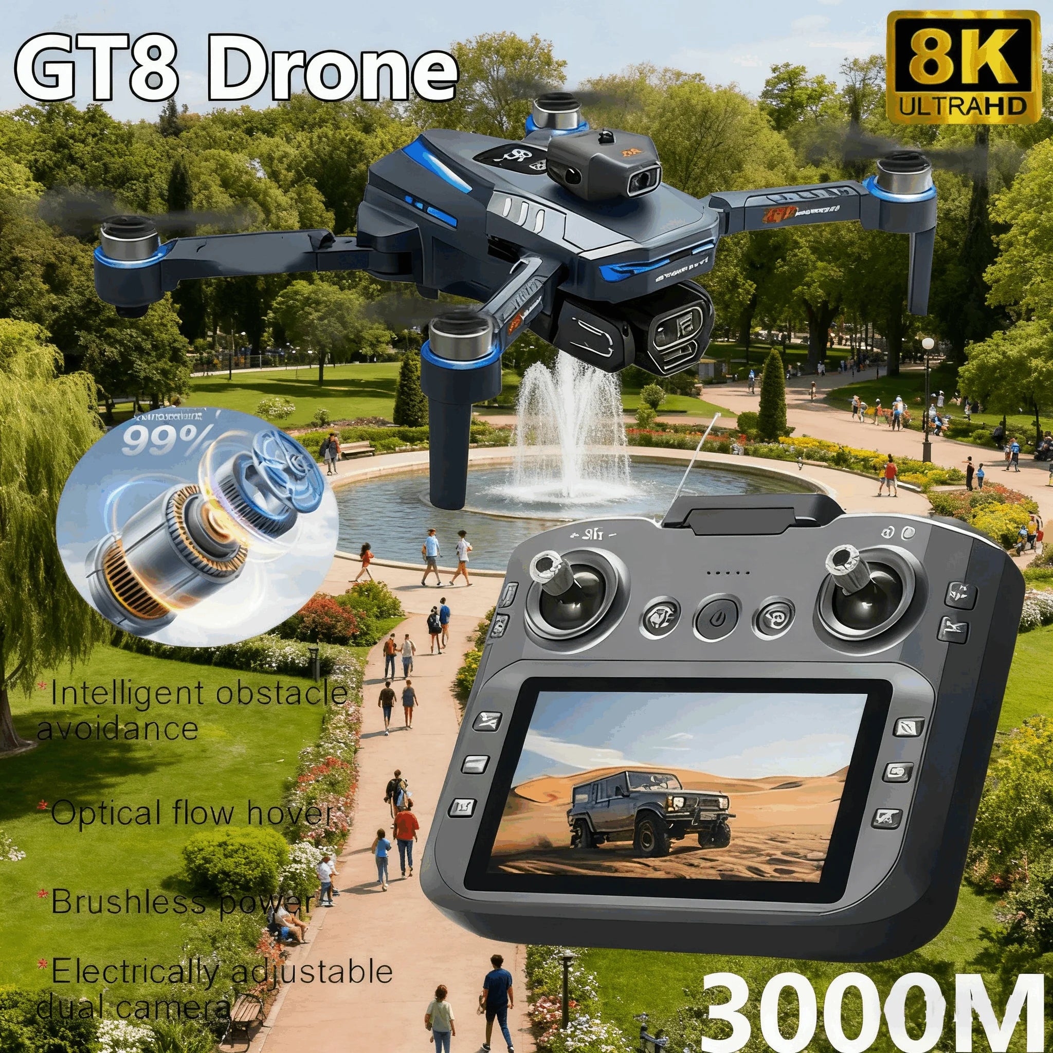 GT8 Drone 2.4G Optical Flow