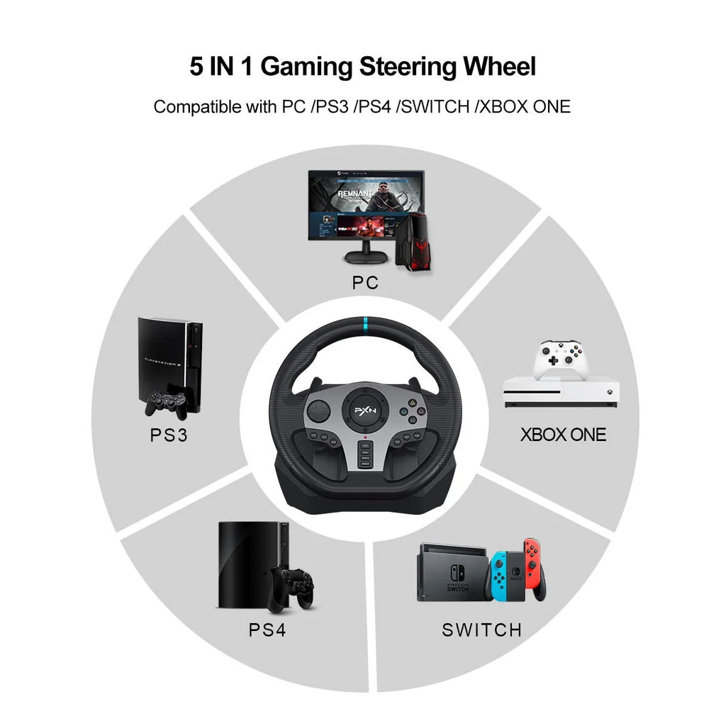Volante PXN V9/V9 Gen2 Racing Simulator (270°/900°)