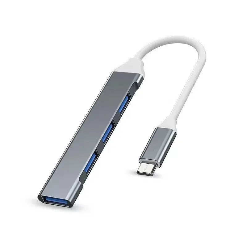 Hub Adaptador Multiportas USB-C (4 Portas) - USB 3.0 de Alta Velocidade