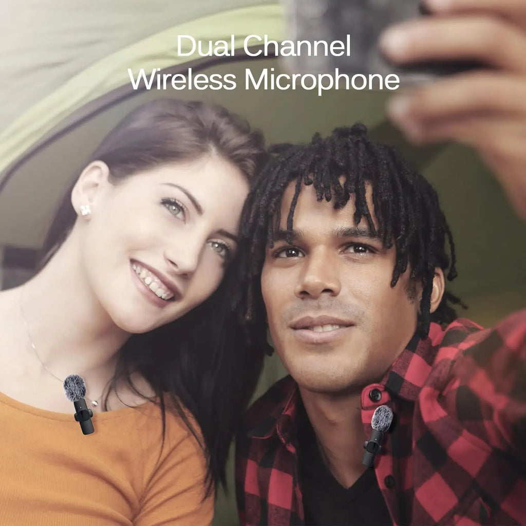 Mini Mic Pro Microfone Wireless Lavalier (Pack 2)