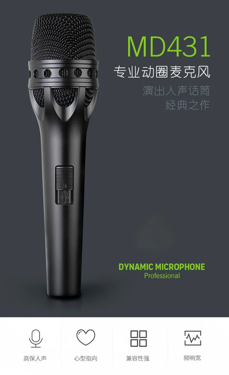 Microfone Dinâmico Handheld Wired (K-Song/Performance)