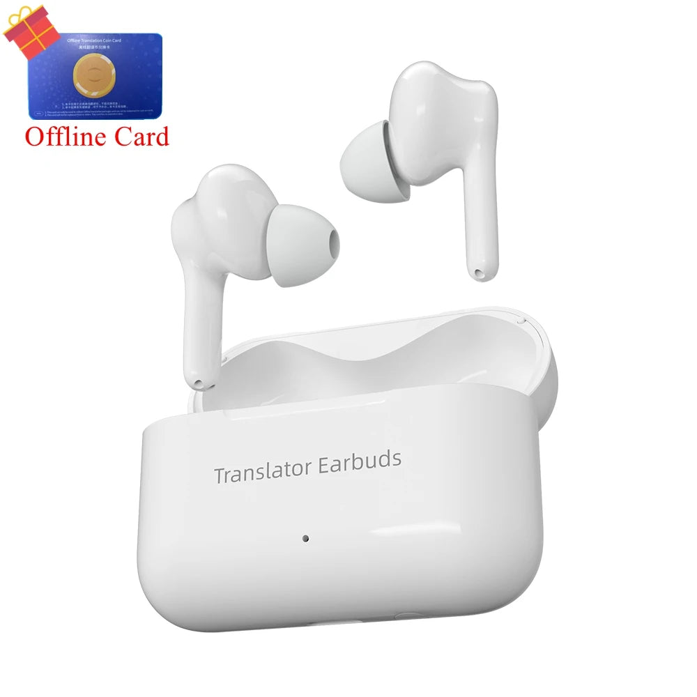 Wooask-M6 Translator Earbuds (144 Línguas + 11 Offline)