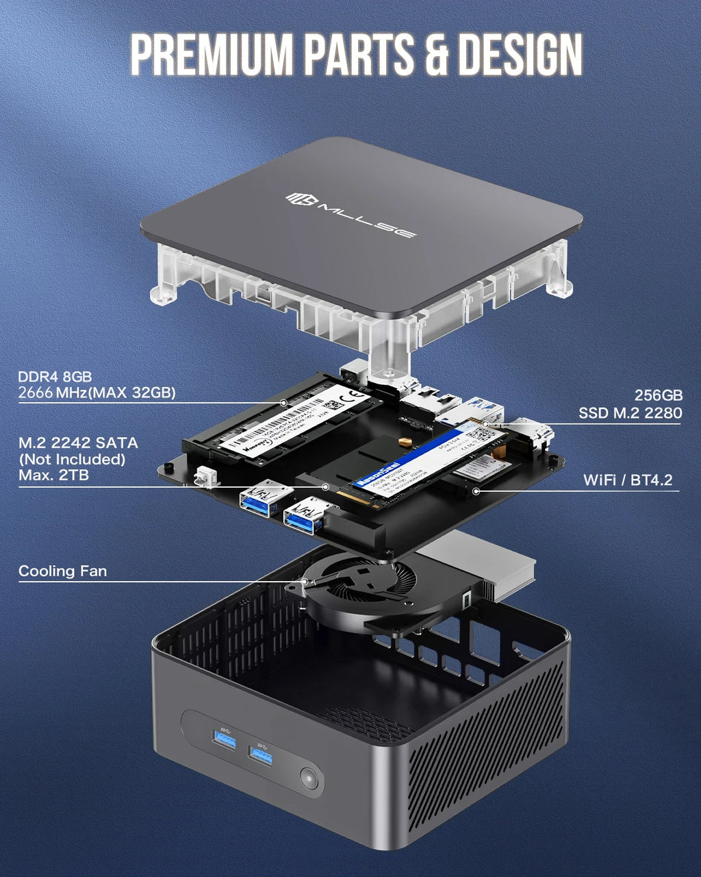 MLLSE G3 Mini PC (Intel N100 Alder Lake, Windows 11 Pro)