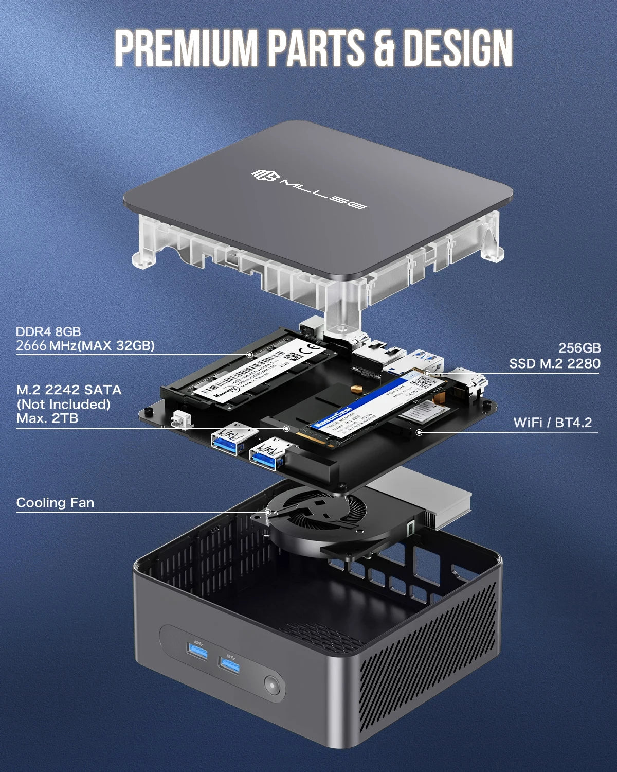 MLLSE G3 Mini PC (Intel N100 Alder Lake, Windows 11 Pro)