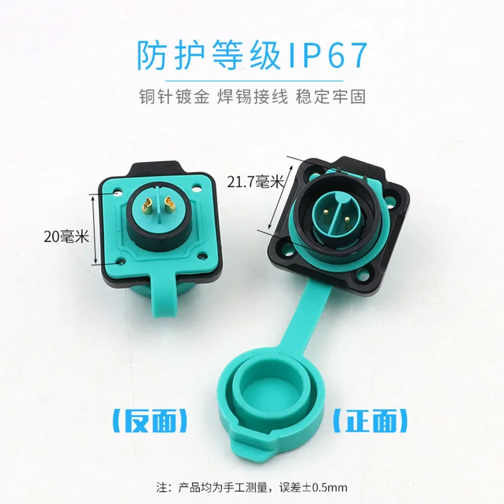 Conector de Aviação Plástico M16 KWAY K16 (2-9 Pinos, IP68)