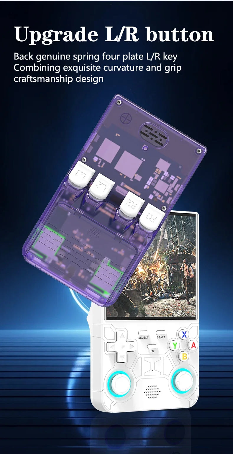Consola Retro R36Ultra Handheld (WIFI, Ecrã 4 Polegadas)