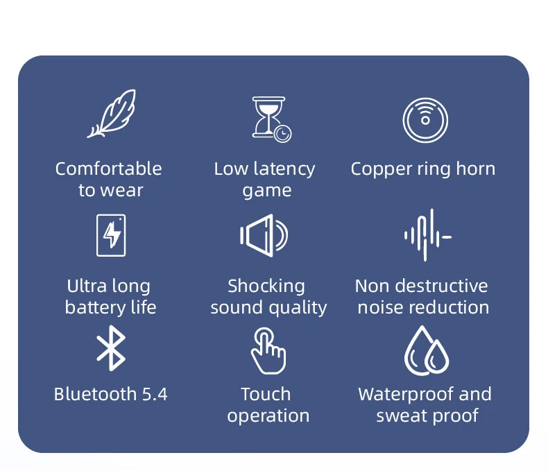 T70 Wireless Earbuds (Sleeping Headphones, Comfort Fit)