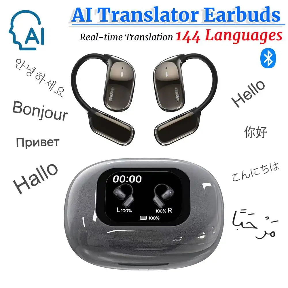Earphones Tradutor Wireless (AI Real-time Translation)