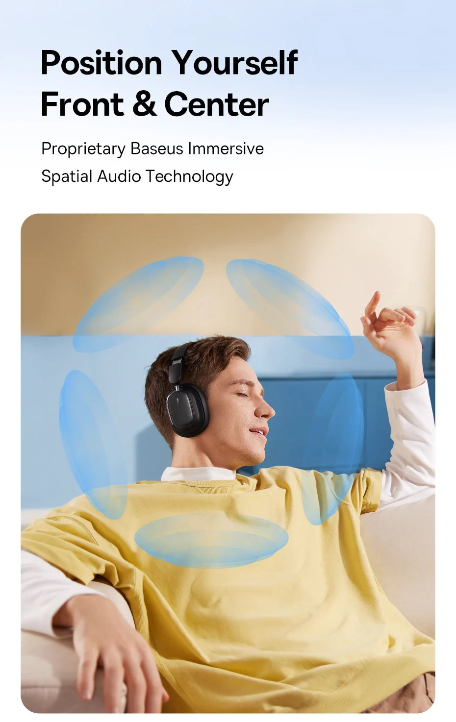 Baseus H1i ANC Wireless Bowie Headphone