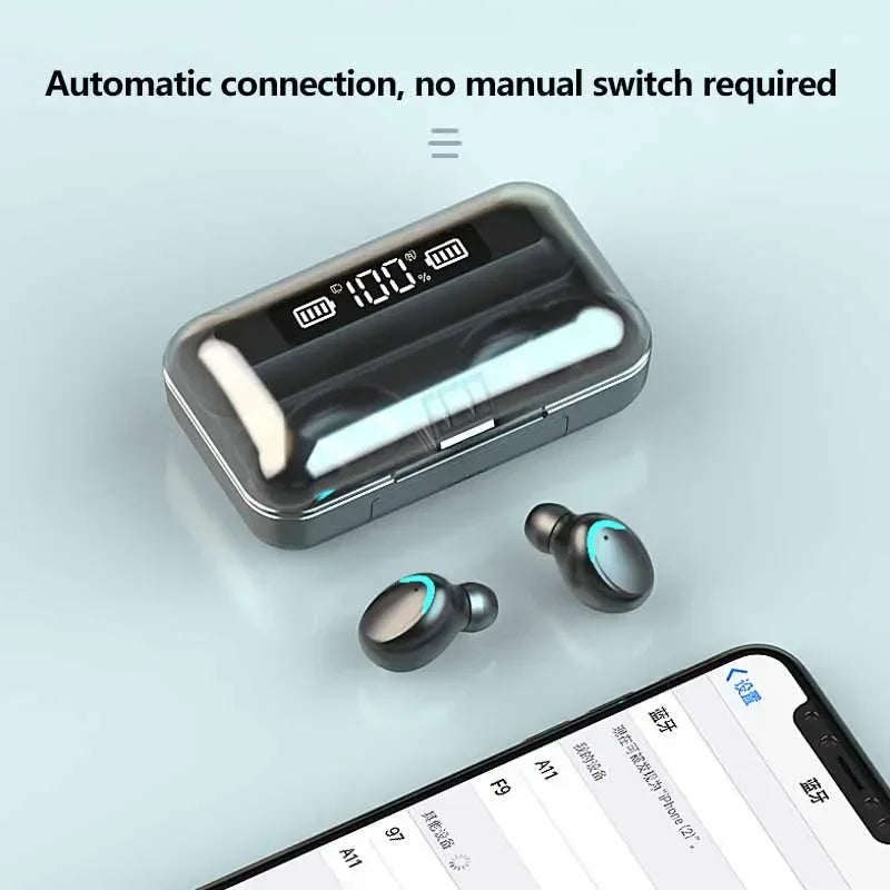 F9 TWS Wireless Bluetooth Headphones (Game Earbuds)
