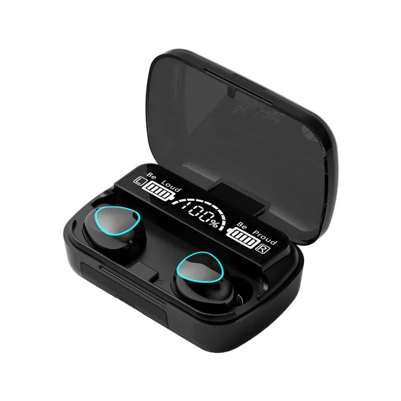 TWS Bluetooth Earphones (HiFi Stereo) com Display LED
