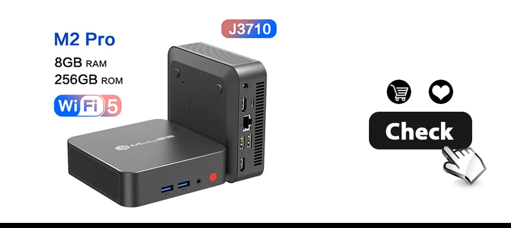 MLLSE M2 Air Mini PC (Intel N4000/J3710, WiFi Dual-Band)