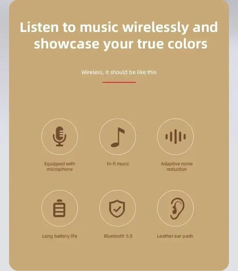 P47 Foldable Wireless Bluetooth Headphone (Bass HiFi)