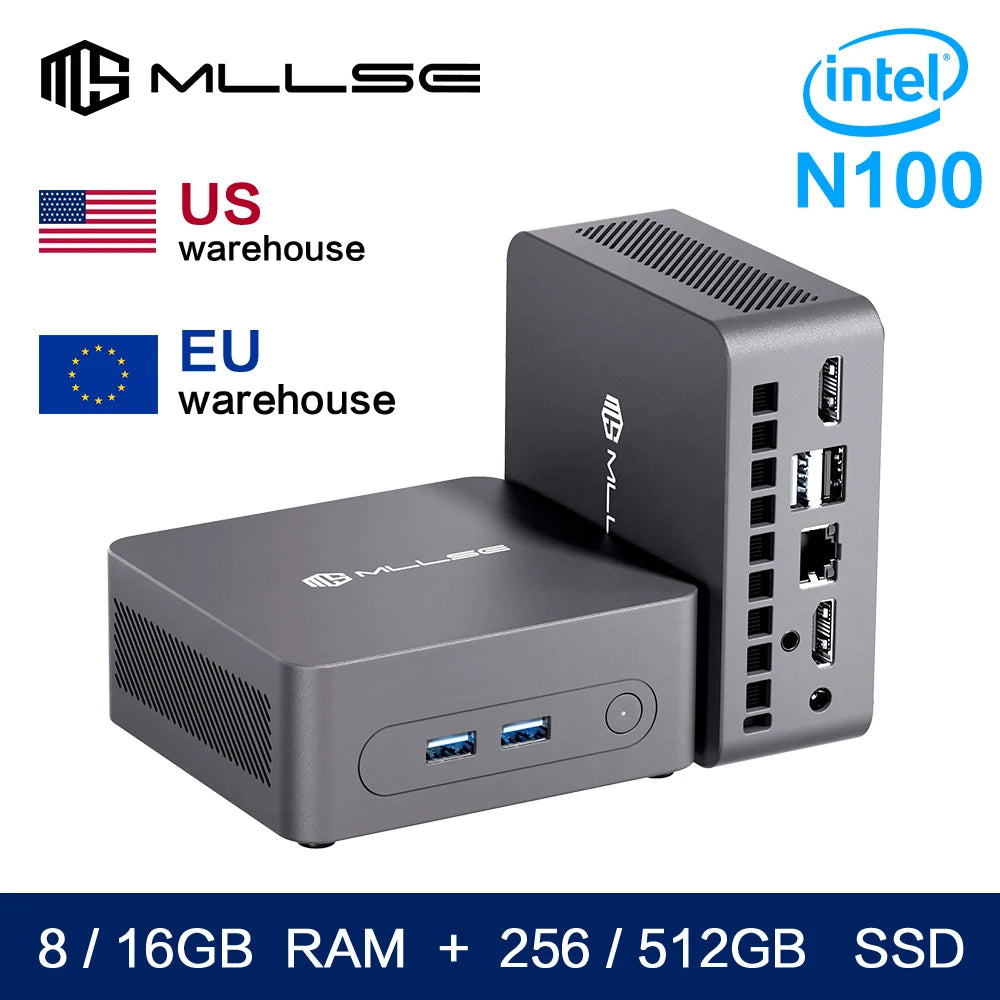 MLLSE G3 Mini PC (Intel N100 Alder Lake, Windows 11 Pro)
