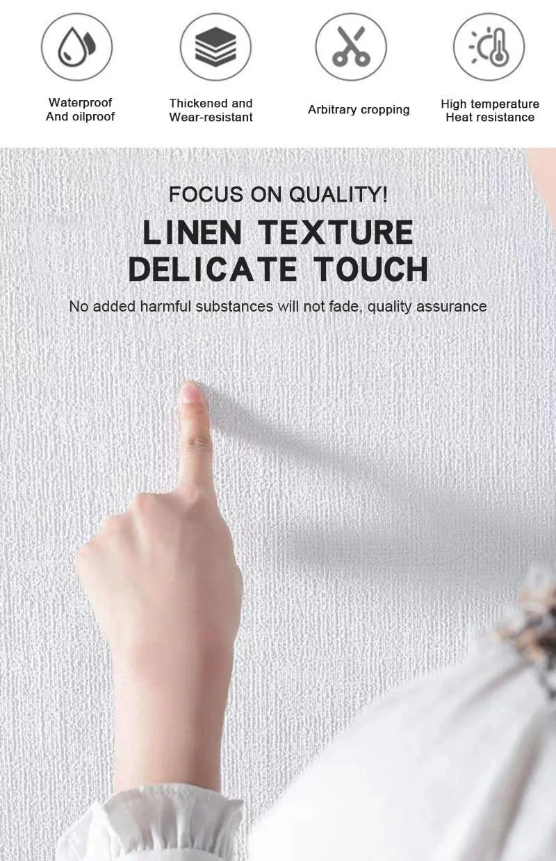 Papel de Parede 3D Foam Self-Adhesive (Efeito Linen)