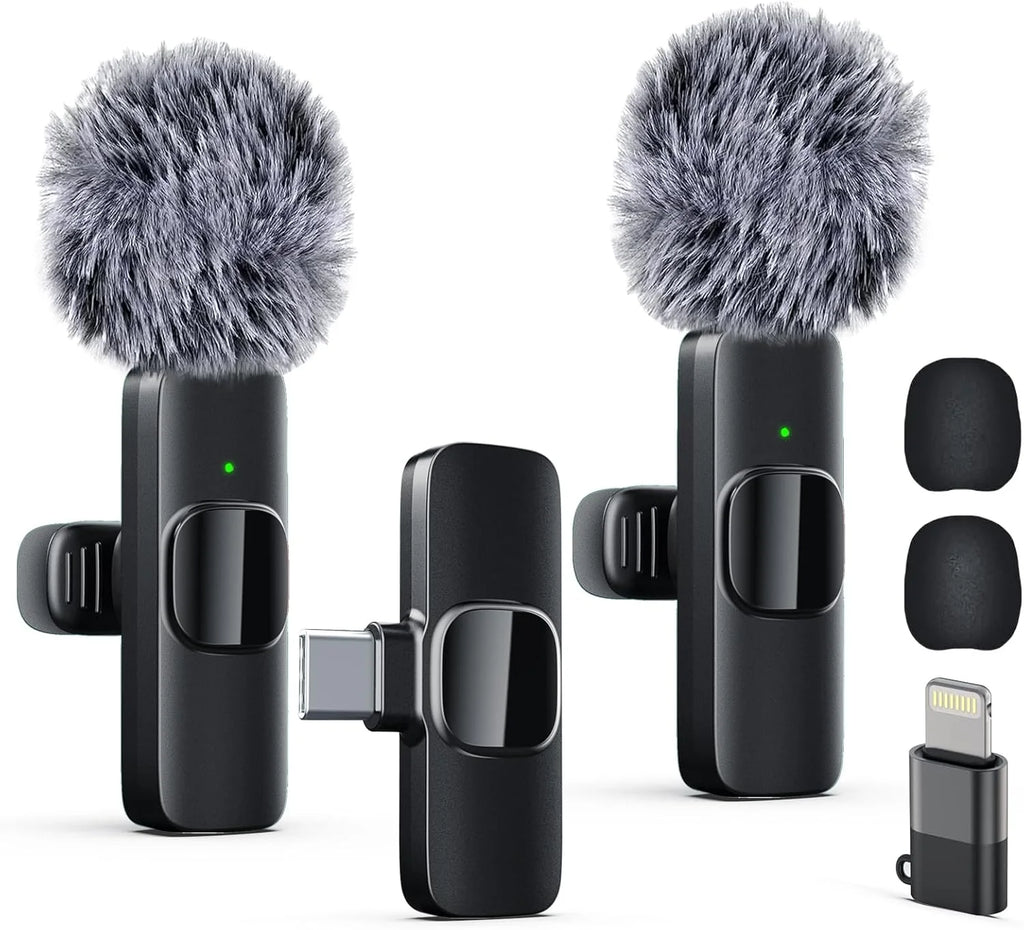 Mini Mic Pro Microfone Wireless Lavalier (Pack 2)