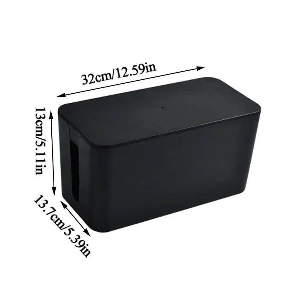 Caixa Organizadora de Cabos e Réguas de Energia – Solução Segura para Desktop e Escritório (Multiusos)