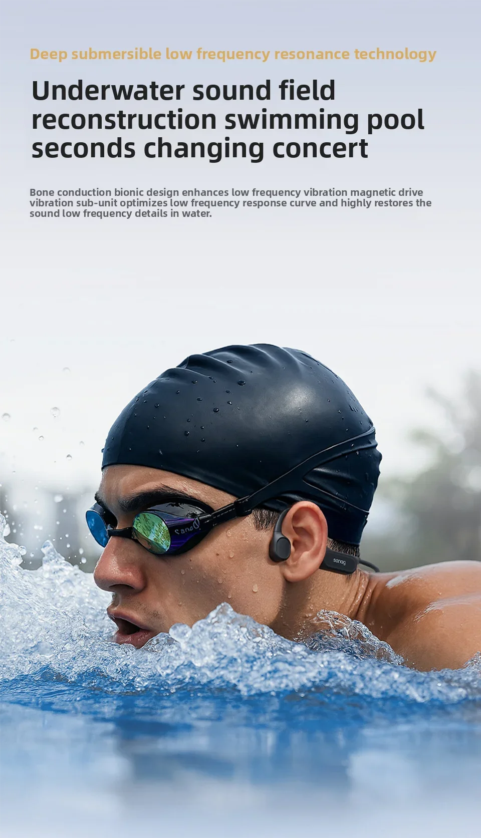 Sanag B33S Bone Conduction (32GB, IPX8)