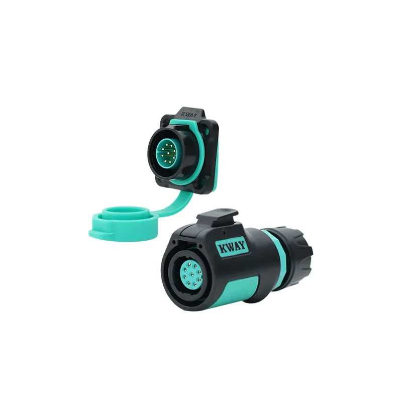 Conector de Aviação Plástico M16 KWAY K16 (2-9 Pinos, IP68)