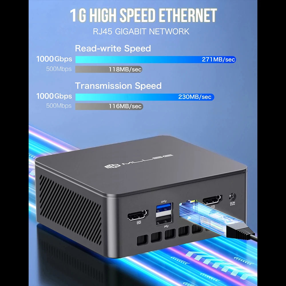 MLLSE G3 Mini PC (Intel N100 Alder Lake, Windows 11 Pro)