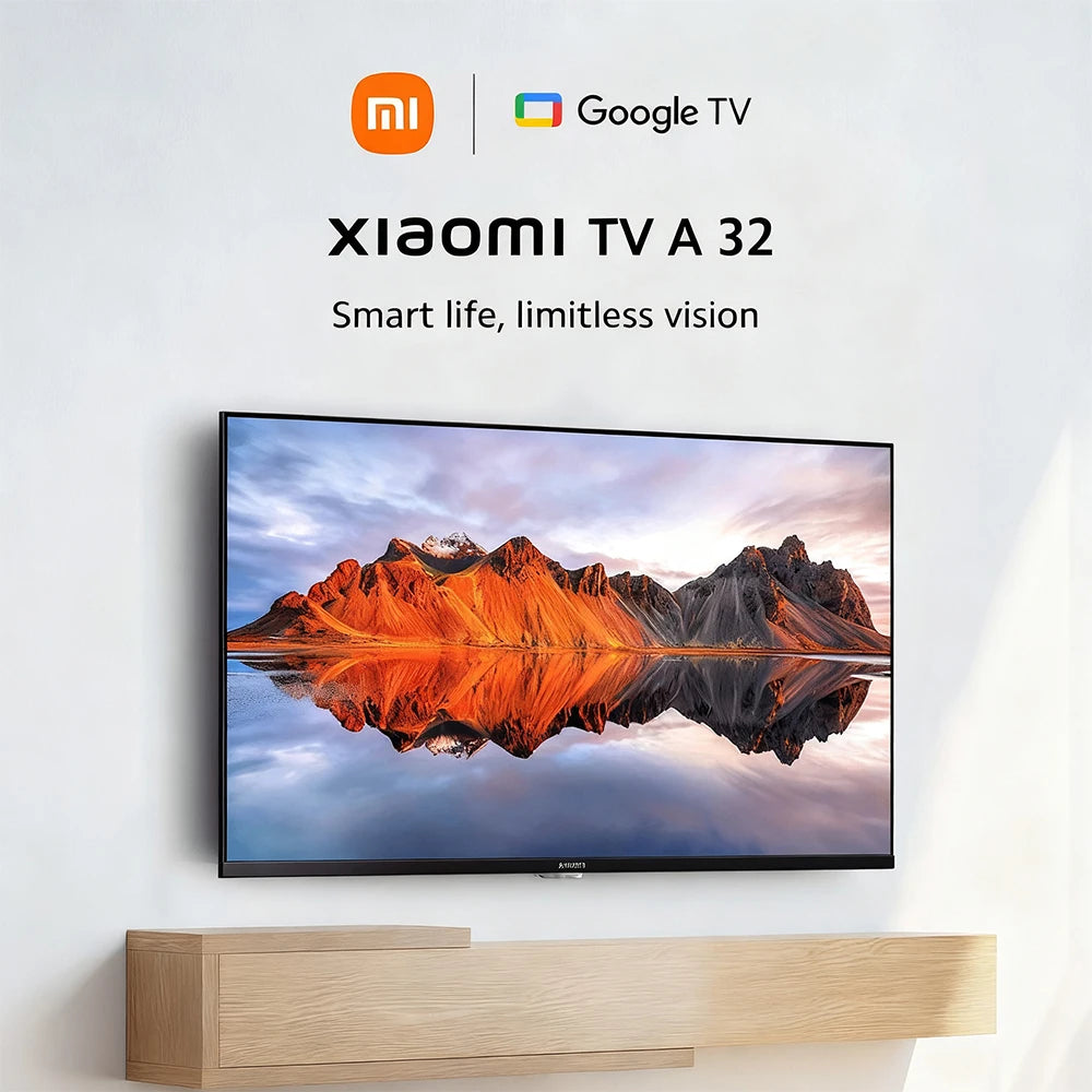 Xiaomi TV A 32, Compact Size with Colorful screen, Dynamic Sound with Dolby Audio™, DTS-X and DTS Virtual:X, Top-end metal fini