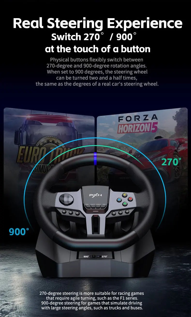 Volante PXN V9/V9 Gen2 Racing Simulator (270°/900°)