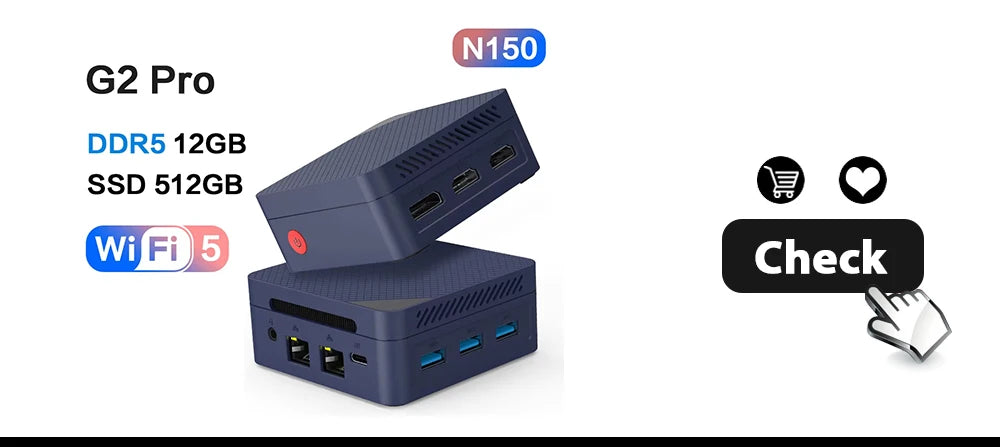 MLLSE M2 Air Mini PC (Intel N4000/J3710, WiFi Dual-Band)