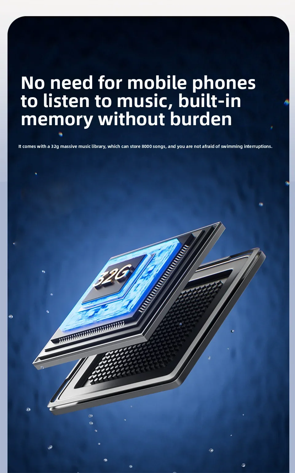 Sanag B33S Bone Conduction (32GB, IPX8)