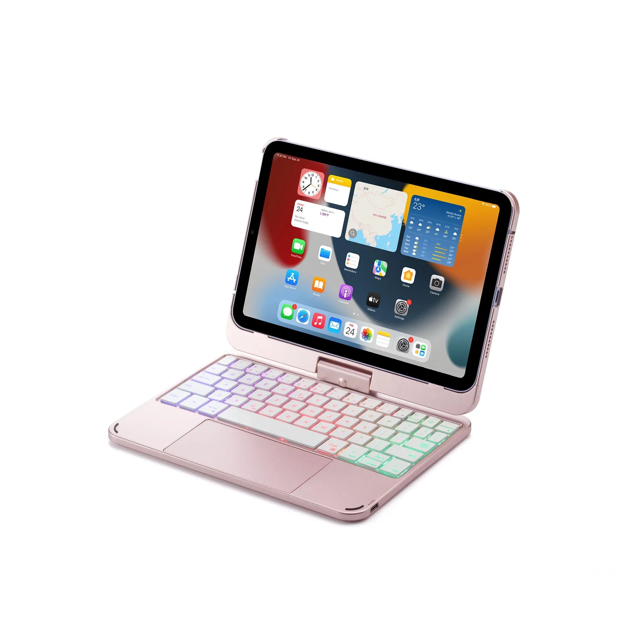 Magic Keyboard Case 360° Rotação para iPad Mini 6 / Mini 7 (8.3")