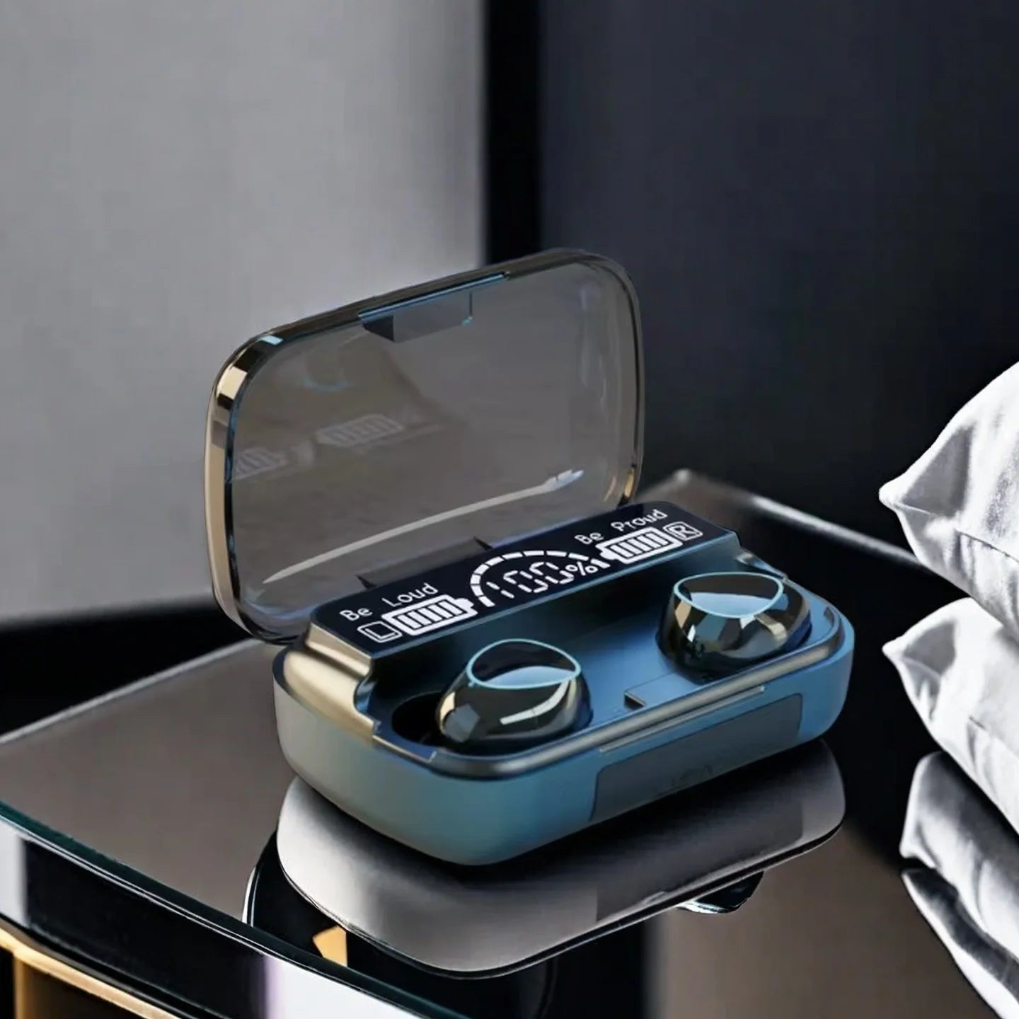 TWS Bluetooth Earphones (HiFi Stereo) com Display LED