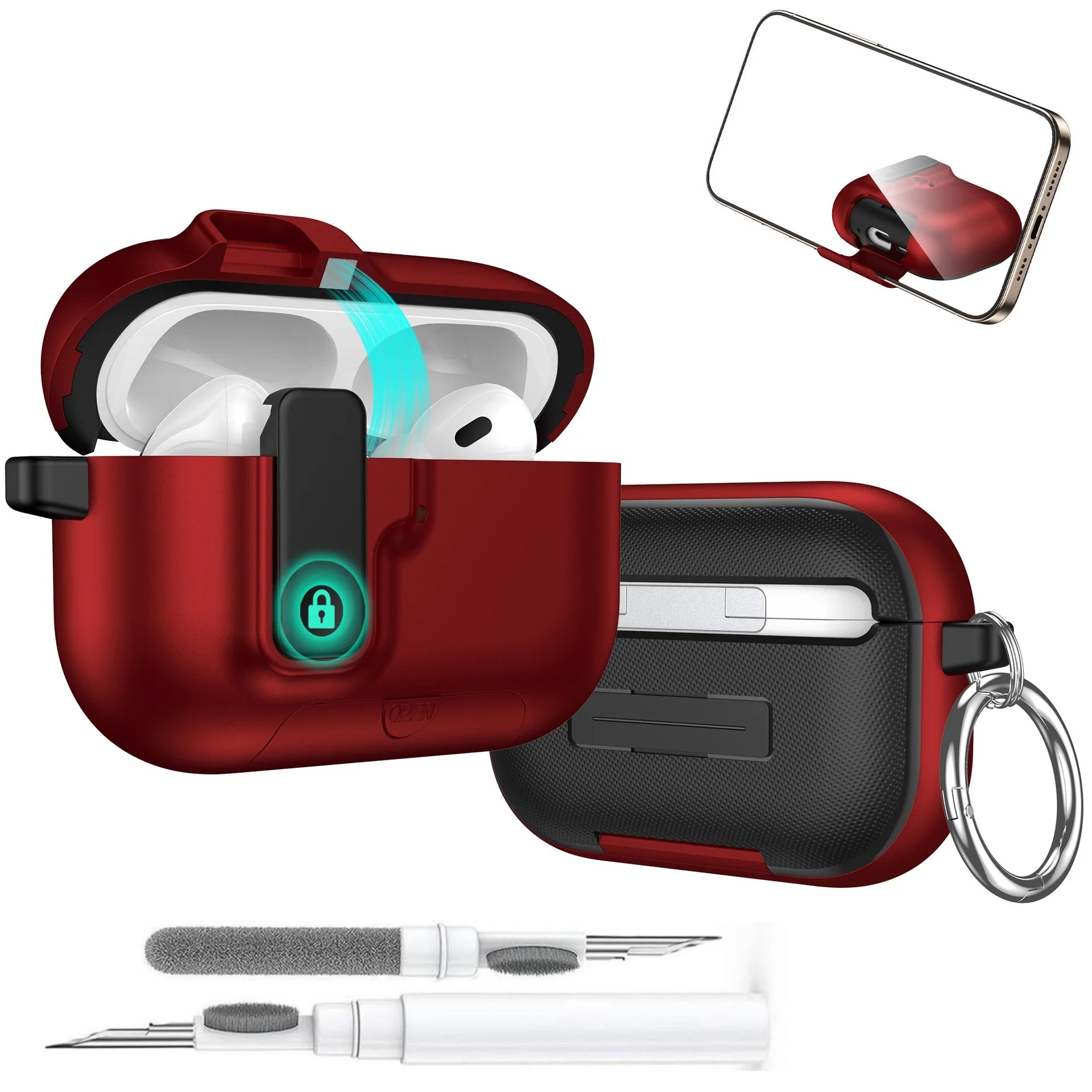 Capa Protetora Fancan para Airpods Pro 3 (C/ Suporte e Kit de Limpeza)