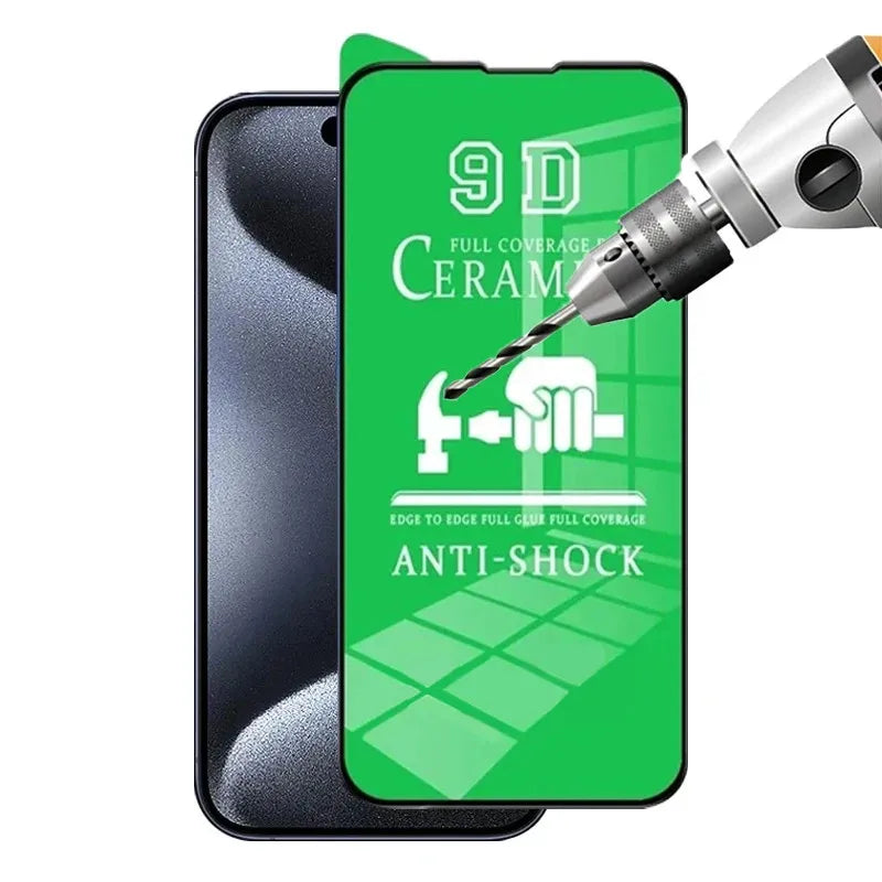 Pack 5x Películas de Cerâmica HD Soft para iPhone (Anti-Risco e Estilhaço)
