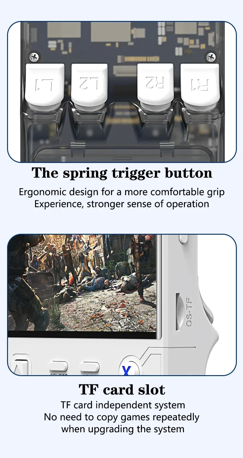 Consola Retro R36Ultra Handheld (WIFI, Ecrã 4 Polegadas)