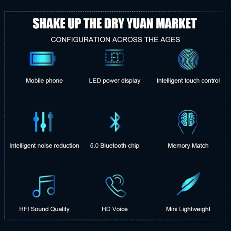 Auricular Bluetooth TWS F9-5 (Hifi Stereo) - Ideal para Sports e Gaming