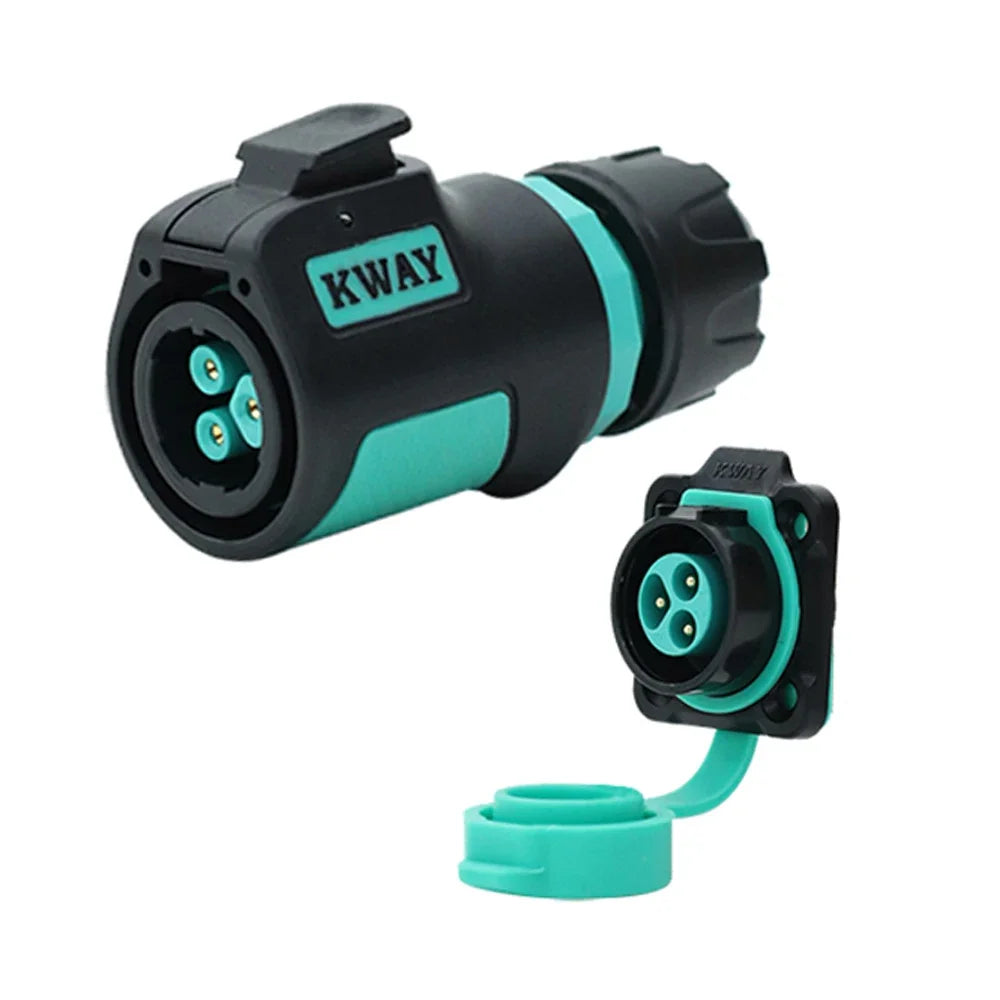 Conector de Aviação Plástico M16 KWAY K16 (2-9 Pinos, IP68)