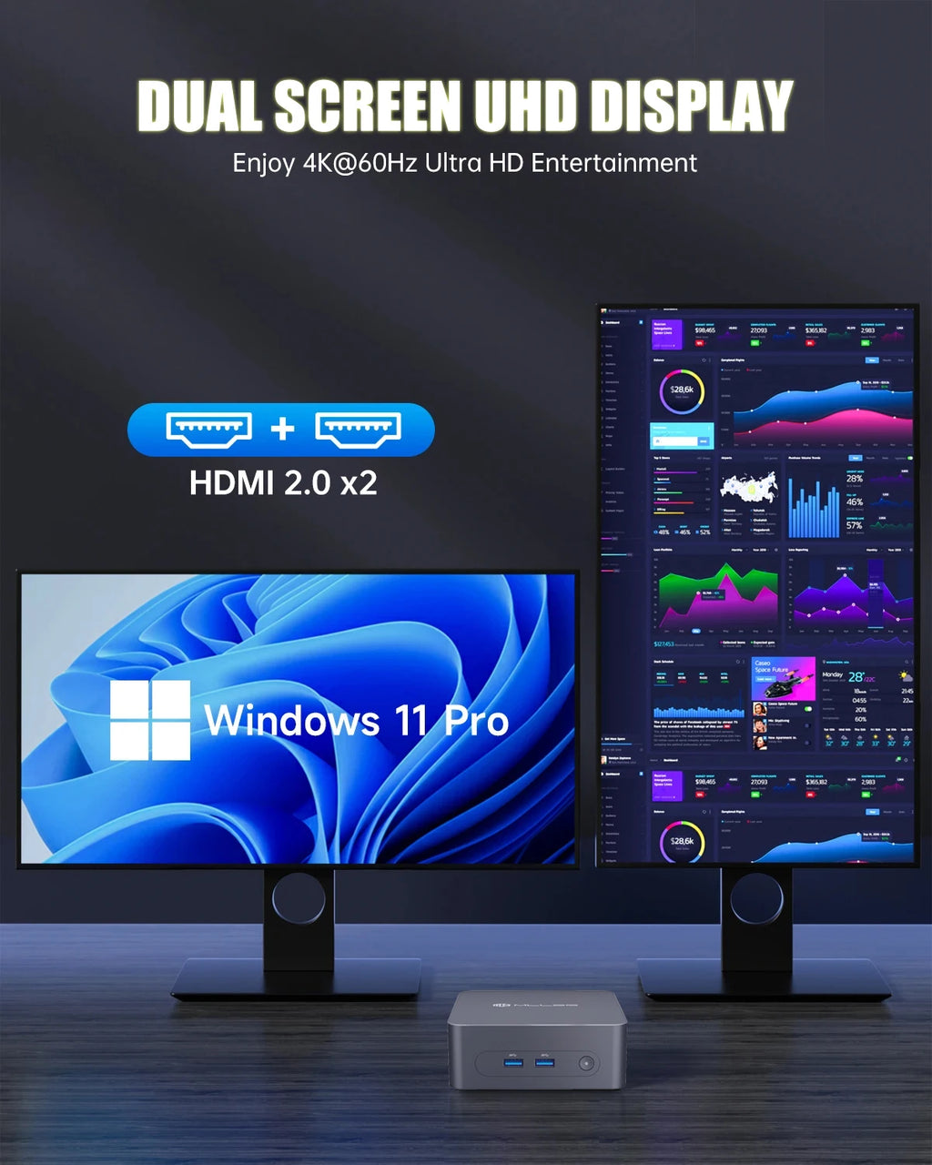 MLLSE G3 Mini PC (Intel N100 Alder Lake, Windows 11 Pro)