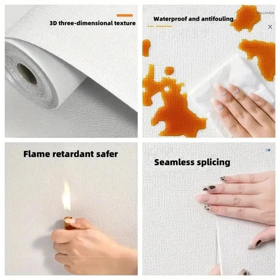 Papel de Parede 3D Foam Self-Adhesive (Efeito Linen)