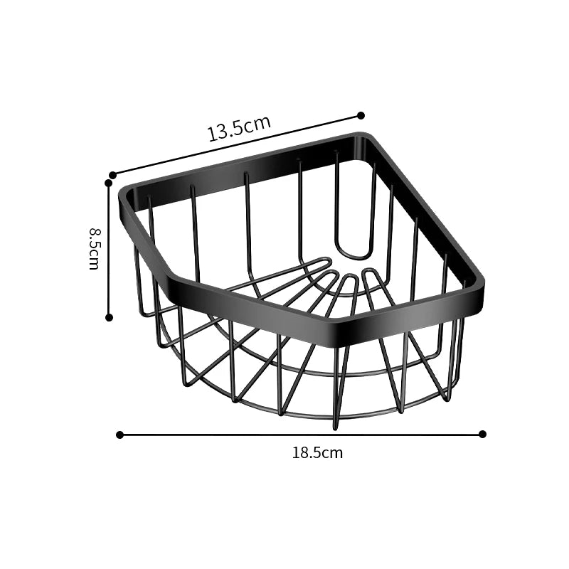 Cesto Organizador de Drenagem Ajustável (Aço Inoxidável) – Suporte de Esponjas, Sabão e Utensílios para Pia/Bancada