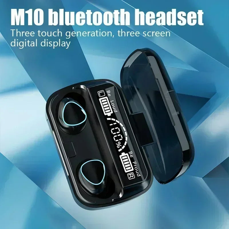 TWS Bluetooth Earphones (HiFi Stereo) com Display LED
