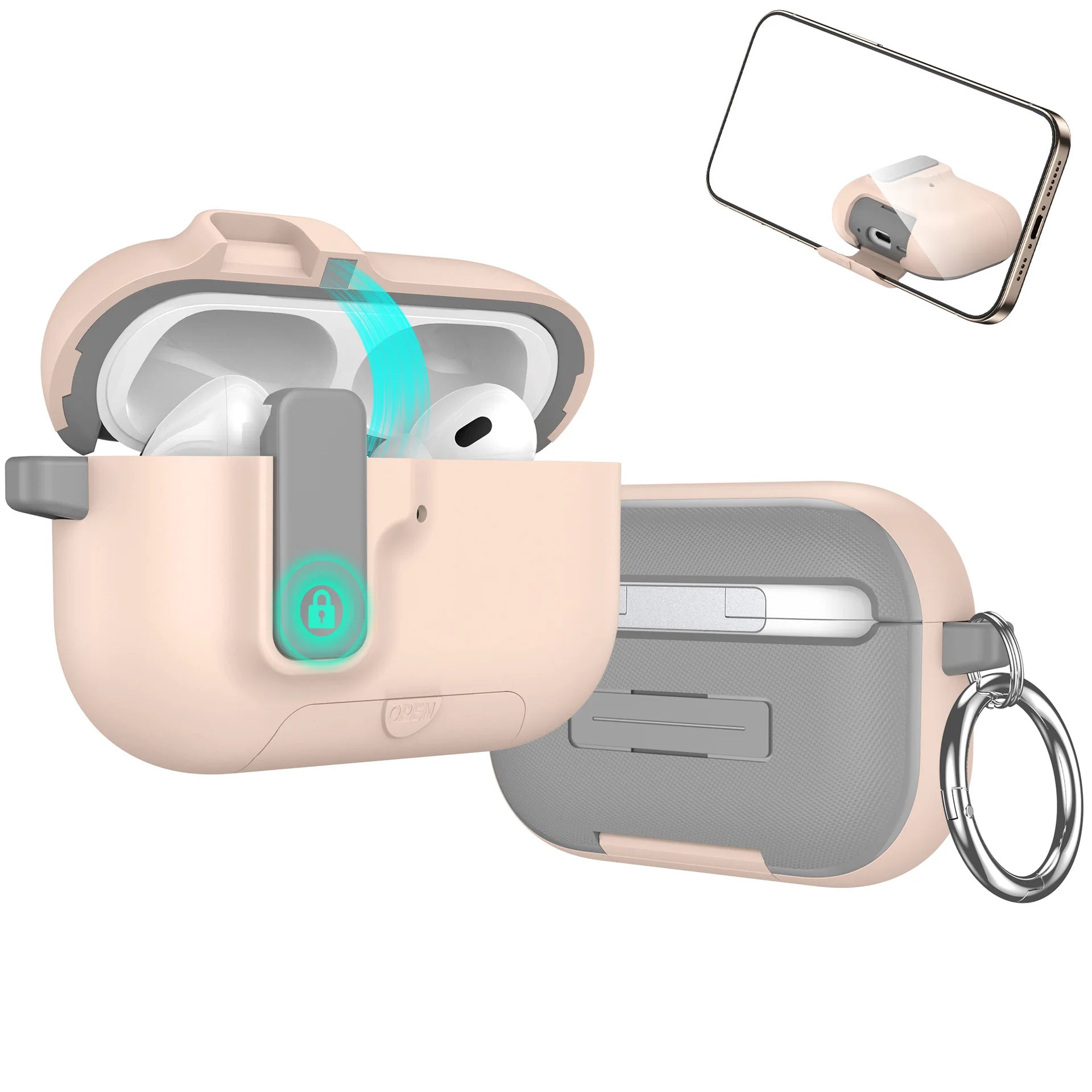 Capa Protetora Fancan para Airpods Pro 3 (C/ Suporte e Kit de Limpeza)