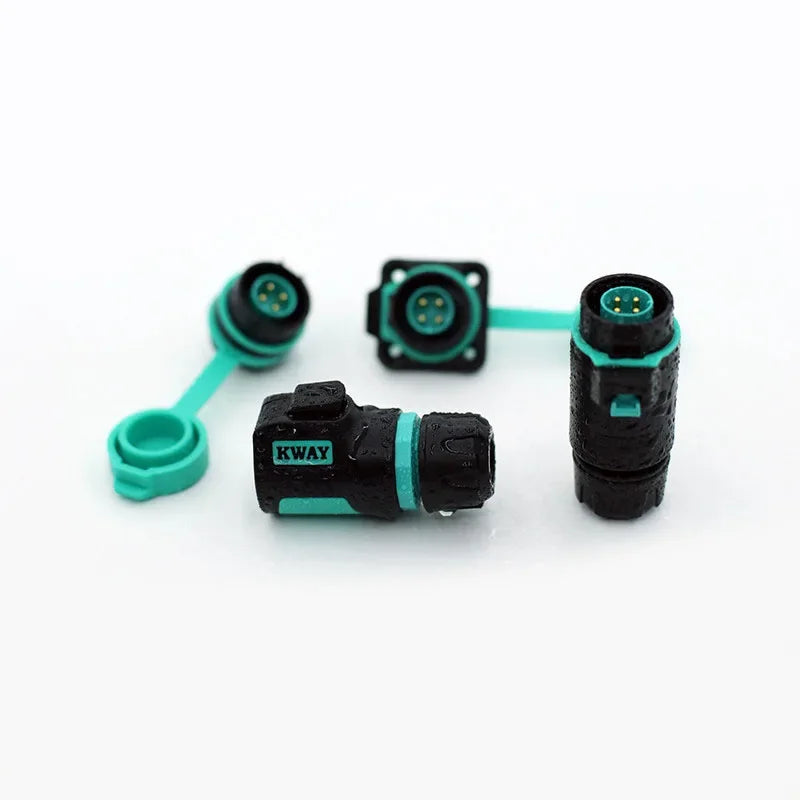 Conector de Aviação Plástico M16 KWAY K16 (2-9 Pinos, IP68)