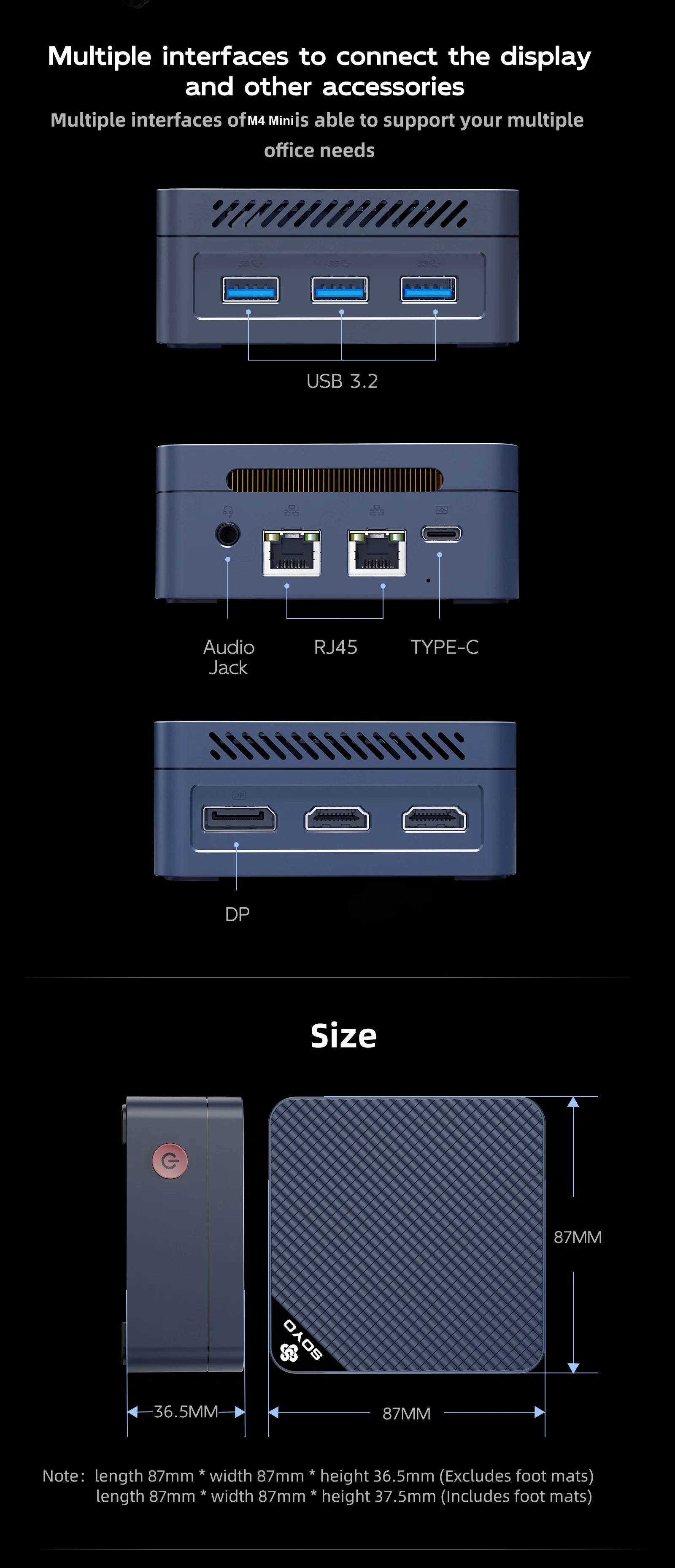 SOYO M4 Mini PC (Intel Twin Lake N150, 12GB DDR5)